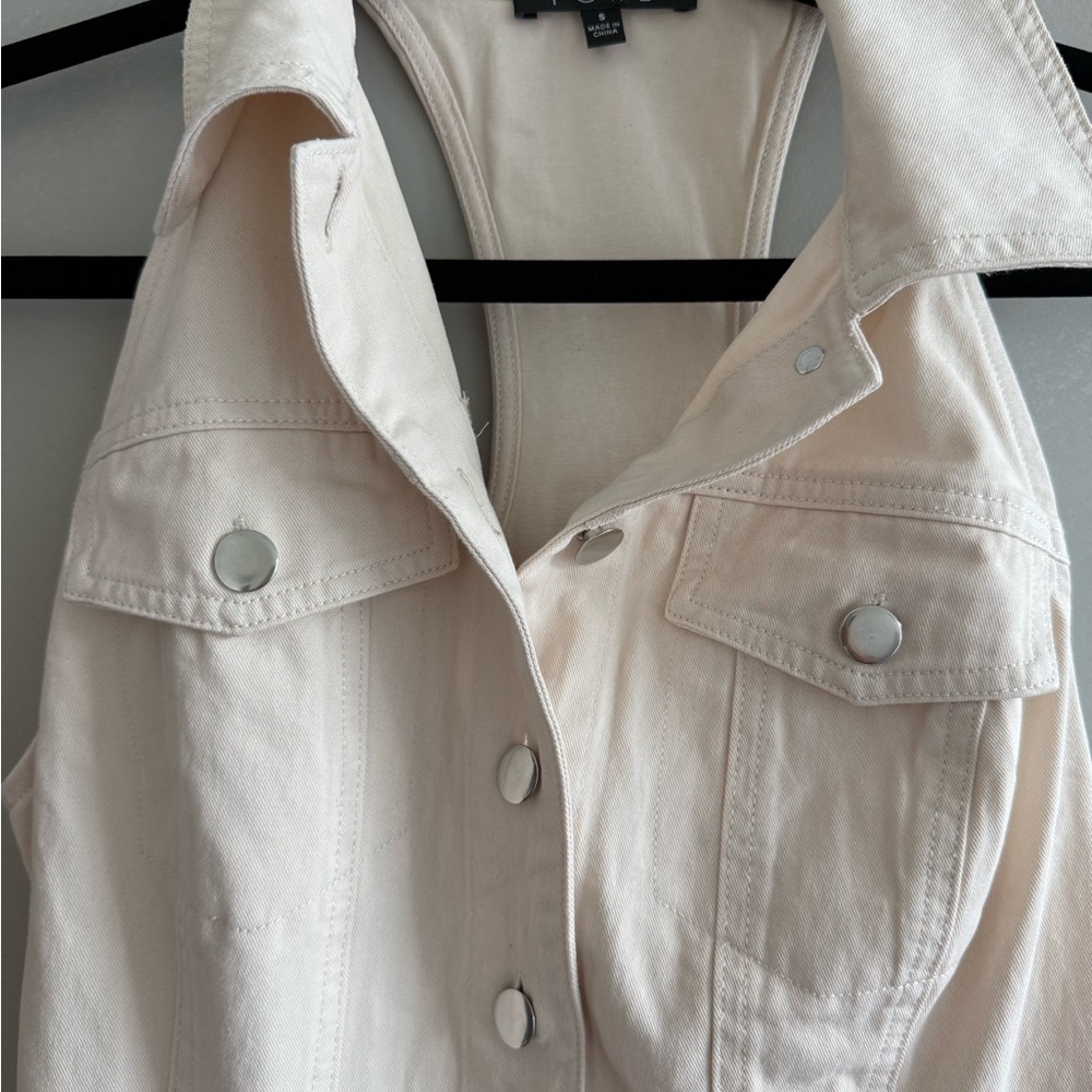 Vici Cream Button-Down Dress - Picture 4 of 6